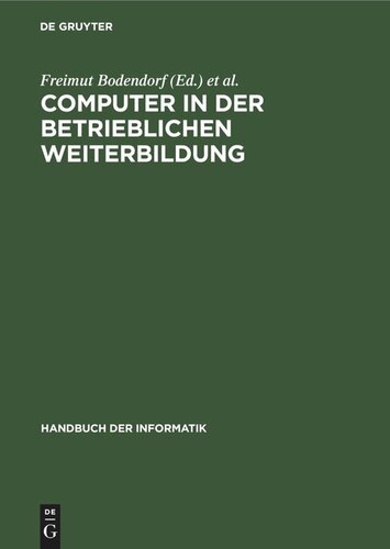 Computer in der betrieblichen Weiterbildung