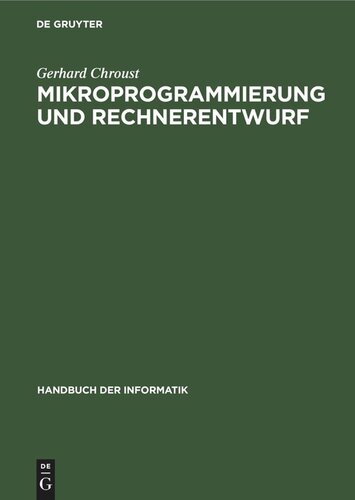 Mikroprogrammierung und Rechnerentwurf
