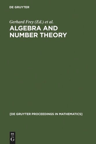 Algebra and Number Theory: Proceedings of a Conference held at the Institute of Experimental Mathematics, University of Essen (Germany), December 2-4, 1992