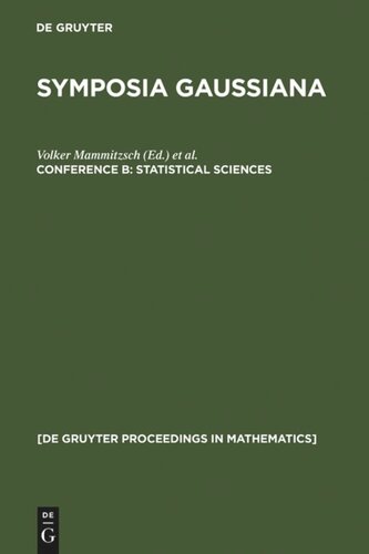 Symposia Gaussiana: Conference B Statistical Sciences