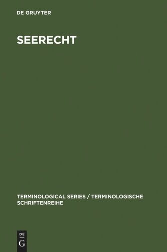 Seerecht: Terminologie des Seerechtsübereinkommens