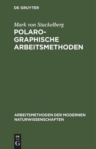 Polarographische Arbeitsmethoden