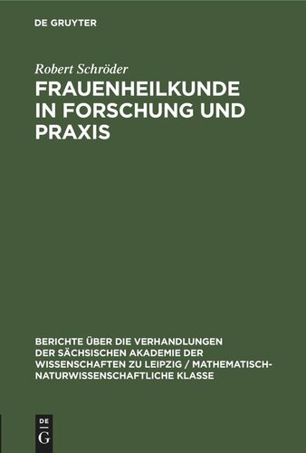 Frauenheilkunde in Forschung und Praxis