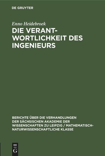 Die Verantwortlichkeit des Ingenieurs