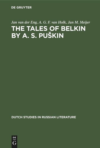 The Tales of Belkin by A. S. Puškin