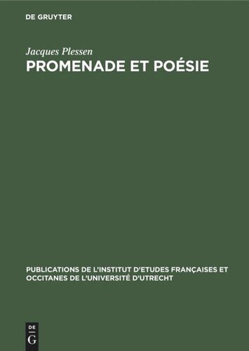 Promenade et poésie: L’expérience de la marche et du mouvement dans l’oeuvre de Rimbaud