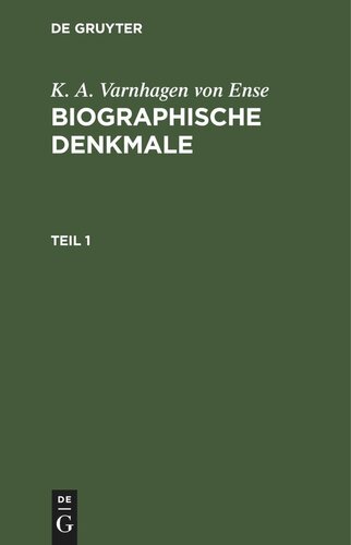 Biographische Denkmale: Teil 1