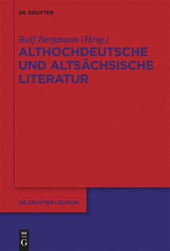 Althochdeutsche und altsächsische Literatur