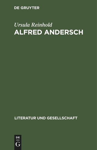 Alfred Andersch: Politisches Engagement und literarische Wirksamkeit