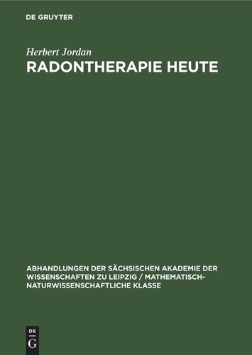 Radontherapie heute