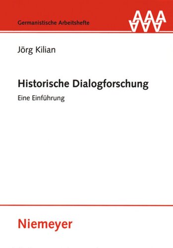 Historische Dialogforschung: Eine Einführung