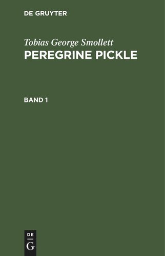 Peregrine Pickle: Band 1