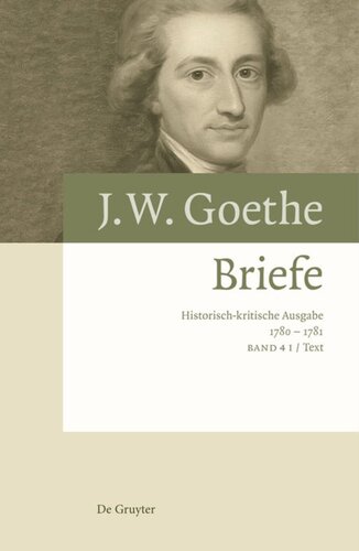 Briefe: Band 4 Briefe 1780 – 1781