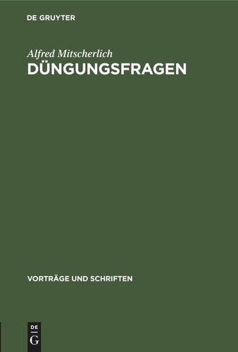 Düngungsfragen