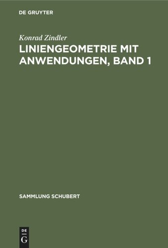 Liniengeometrie mit Anwendungen