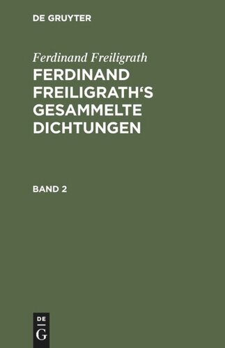 Gesammelte Dichtungen: Band 2