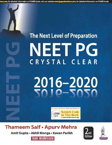 The Next Level of Preparation NEET PG Crystal Clear (2016-2020)
