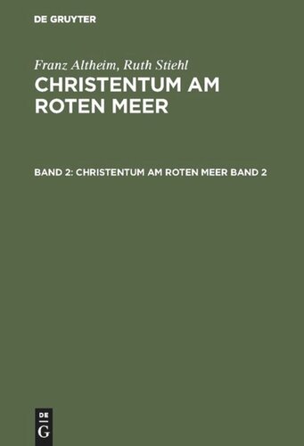 Christentum am Roten Meer: Band 2