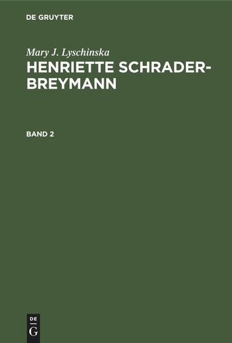 Henriette Schrader-Breymann: Henriette Schrader-Breymann