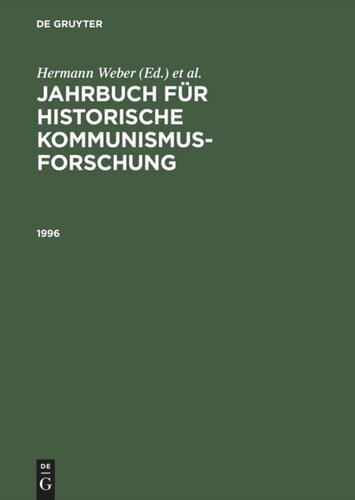 Jahrbuch für historische Kommunismusforschung: 1996