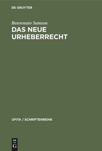 Das neue Urheberrecht