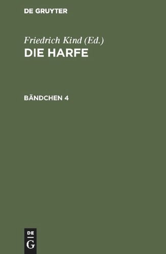 Die Harfe: Bändchen 4