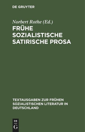 Frühe sozialistische satirische Prosa