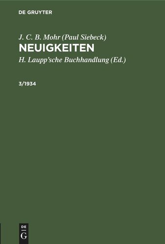 Neuigkeiten: 3/1934