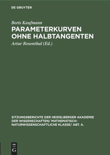 Parameterkurven ohne Halbtangenten