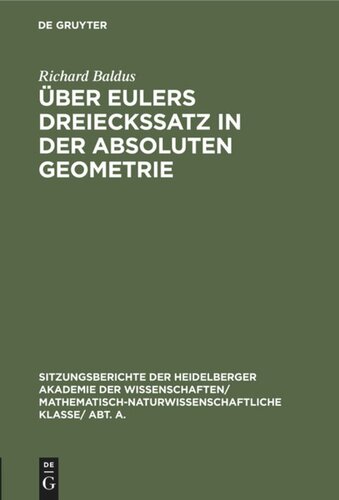 Über Eulers Dreieckssatz in der absoluten Geometrie