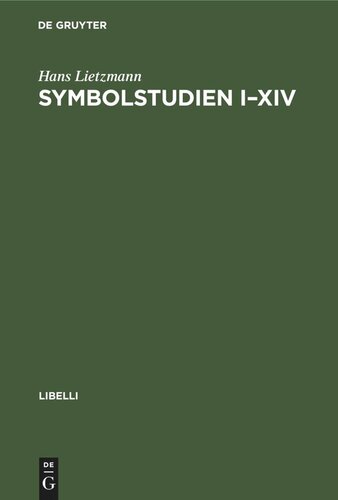 Symbolstudien I–XIV