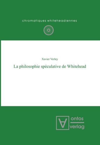 La philosophie spéculative de Whitehead