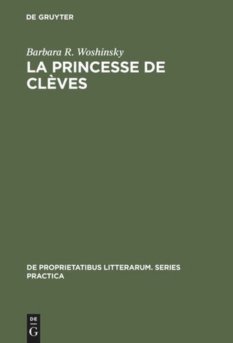 La princesse de Clèves: The Tension of Elegance