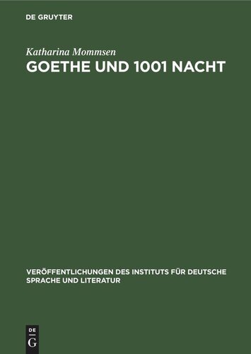 Goethe und 1001 Nacht