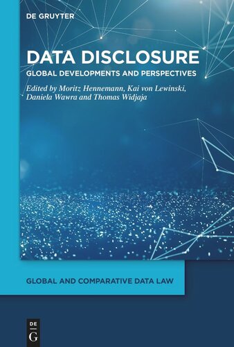Data Disclosure: Global Developments and Perspectives