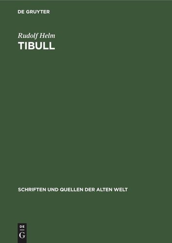 Tibull: Gedichte