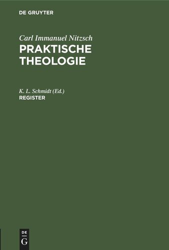 Praktische Theologie: Register