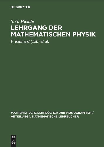 Lehrgang der Mathematischen Physik