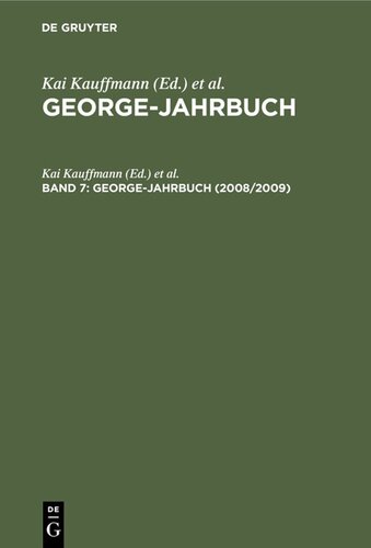 George-Jahrbuch: Band 7 2008/2009