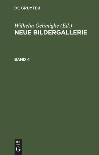 Neue Bildergallerie: Band 4