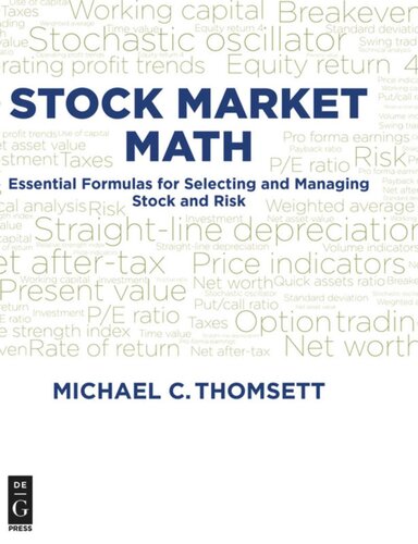 Stock Market Math: Essential formulas for selecting and managing stock and risk