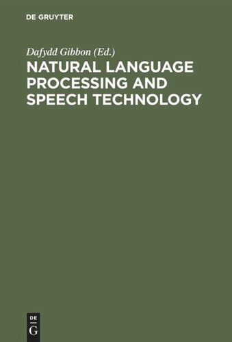 Natural Language Processing and Speech Technology: Results of the 3rd KONVENS Conference, Bielefeld, October 1996