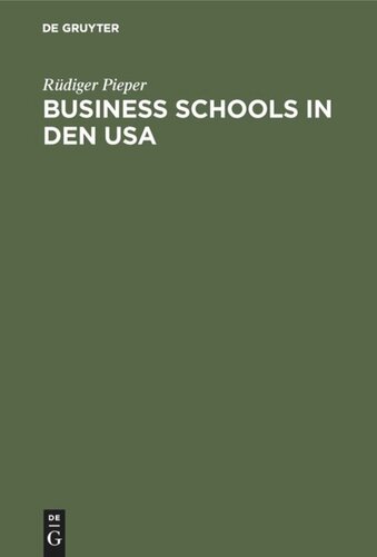 Business schools in den USA: Mythen und Fakten