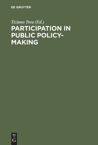 Participation in Public Policy-Making: The Role of Trade Unions and Employers' Associations