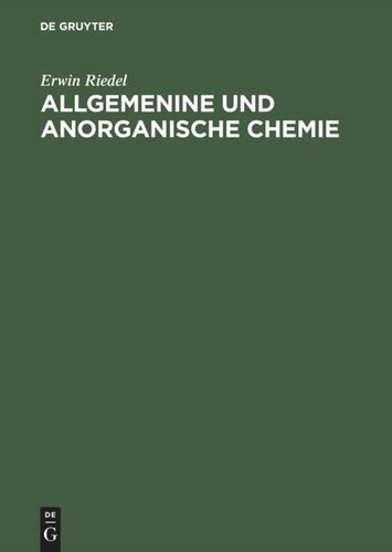 Allgemenine und anorganische Chemie: Ein Lehrbuch für Studenten mit Nebenfach Chemie