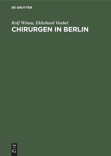 Chirurgen in Berlin: 100 Portraits