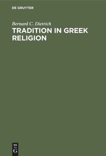 Tradition in Greek Religion