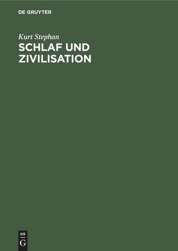 Schlaf und Zivilisation: Epidemiologie der Schlafstörungen