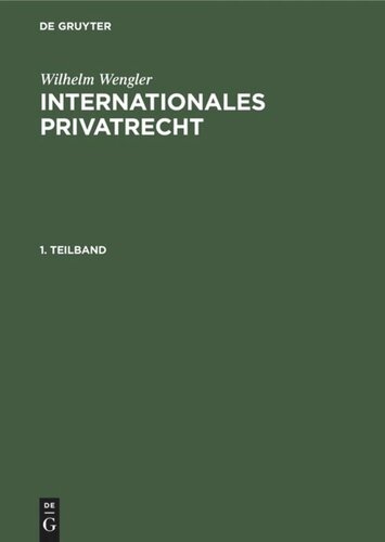 Internationales Privatrecht: (Sonderausgabe aus BGB RGRK, 12. Aufl.)