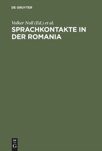 Sprachkontakte in der Romania: Zum 75. Geburtstag von Gustav Ineichen